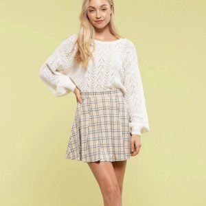 Plaid Pleated Mini